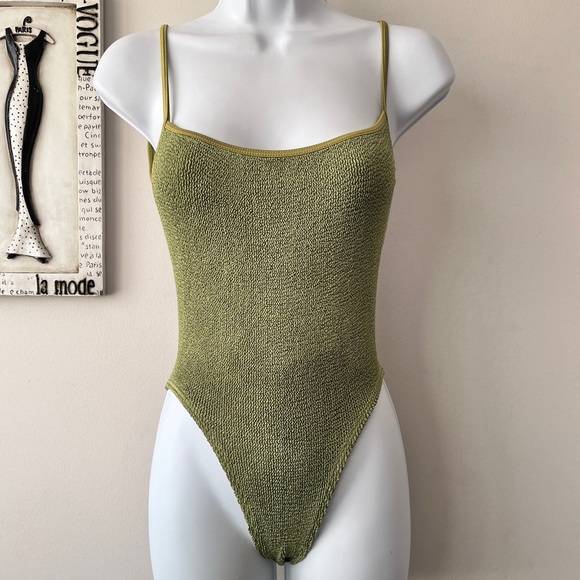 BOUND by Bond-Eye Low Palace Green One Piece Swimsuit One Size